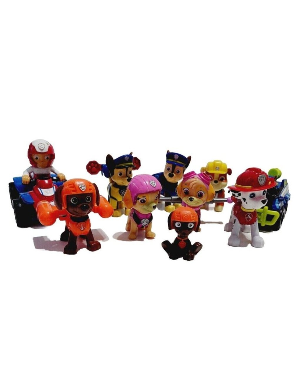 Paw Patrol Skye Rocky Chase Marshall Zuma Ryder Lot Of 10 Various Sizes